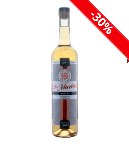 Mezcal Artesanal Las Marías con Gusano Reposado 750ml