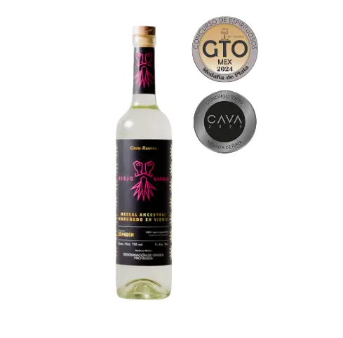 Viejo Barbón Espadín Madurado en Vidrio