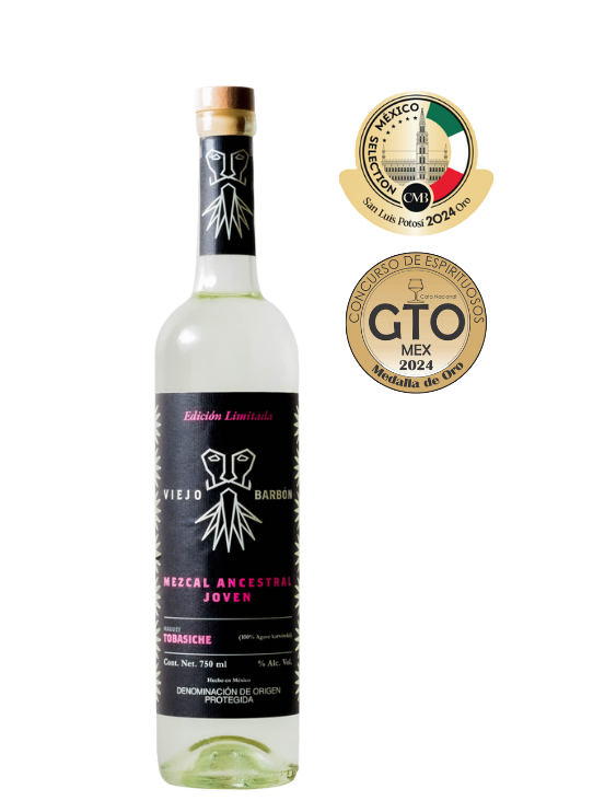 Mezcal Ancestral Viejo Barbón Tobasiche Joven 750ml