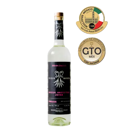 Mezcal Viejo Barbón Tobasiche Joven