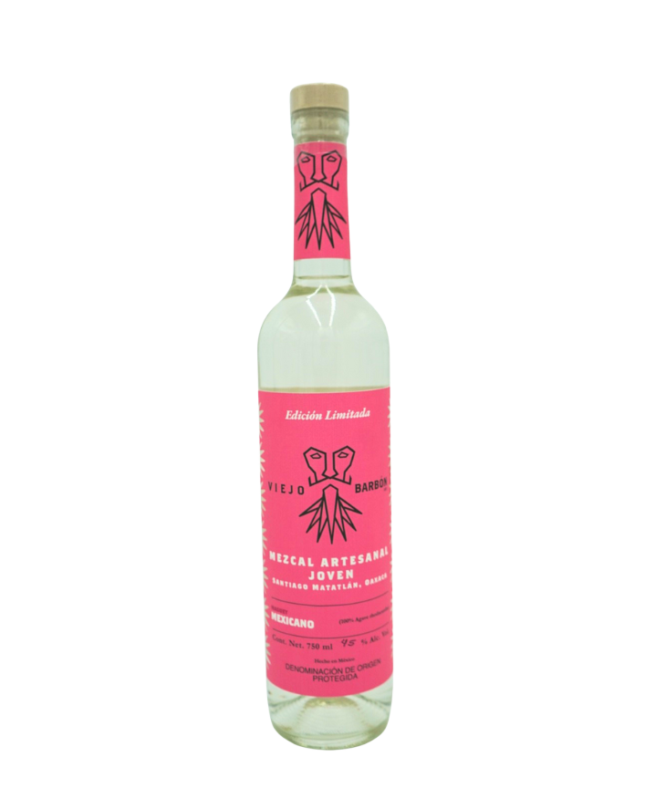 Mezcal Artesanal Viejo Barbón Mexicano Joven 750ml