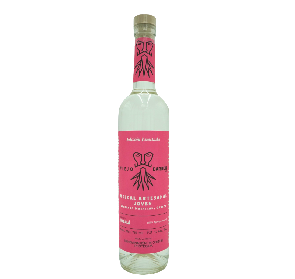 Mezcal Artesanal Viejo Barbón Tobalá Joven 750ml