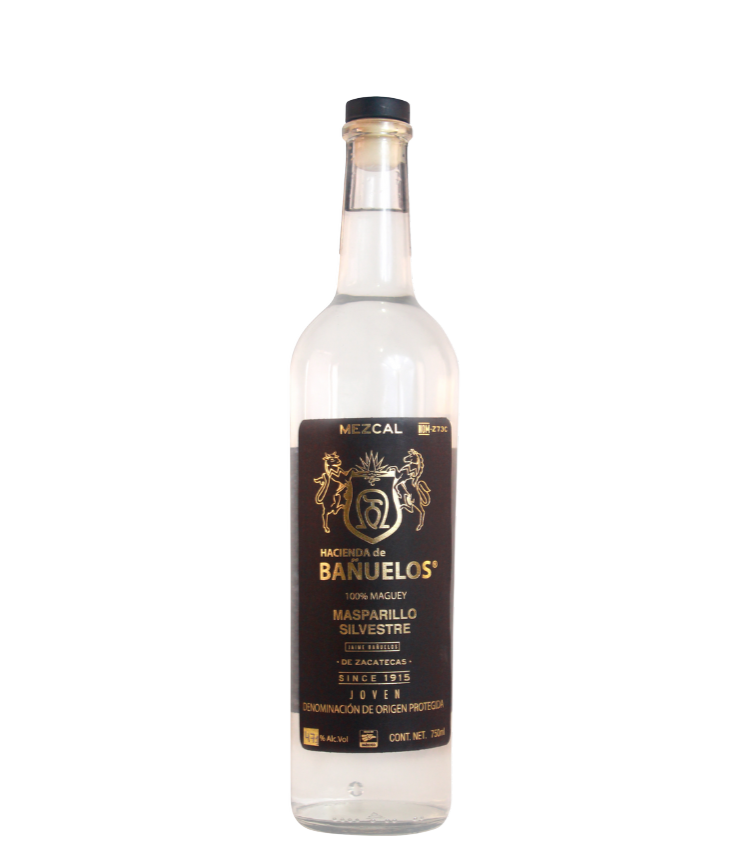 Mezcal Artesanal Hacienda de Bañuelos Masparillo Joven 750ml