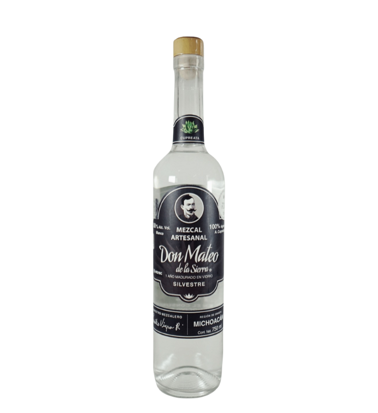 Mezcal Artesanal Don Mateo de la Sierra Cupreata Silvestre Joven 750ml