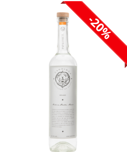 [CANDI-PAP-JOV-750] Mezcal Artesanal Candinga Papalometl Joven 750ml