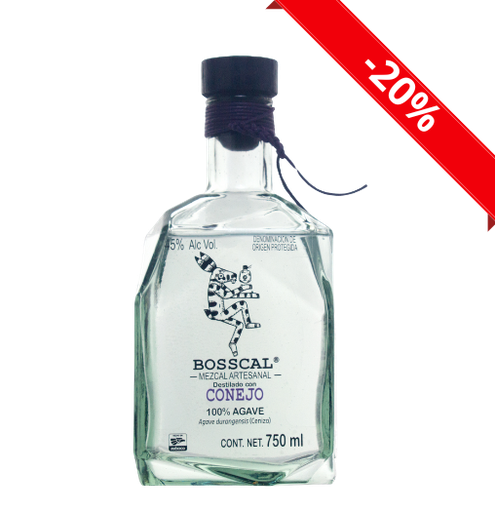 [BOSSC-CON-PEC-750] Mezcal Artesanal Bosscal Pechuga - Conejo  750ml