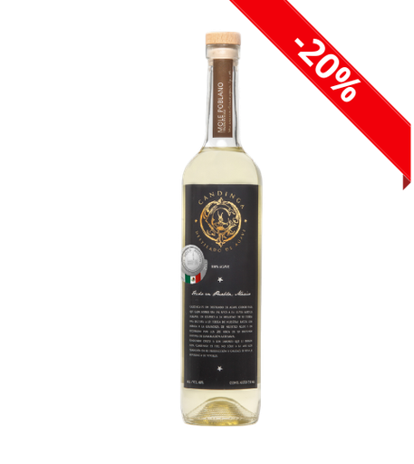 [CANDI-MOL-PEC-750] Mezcal Artesanal Candinga Mole Poblano Pechuga 750ml