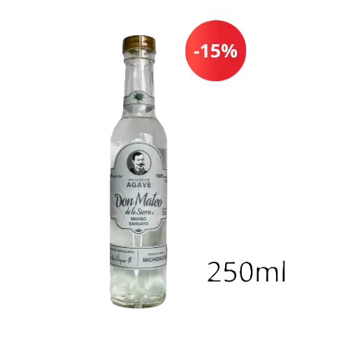 [DONMA-MAN-JOV-250] Mezcal Don Mateo de la Sierra Manso Sahuayo Joven 250ml