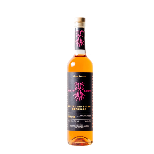 [VIEJO-ESP-REP-750] Mezcal Ancestral Viejo Barbón Espadín Reposado 750ml
