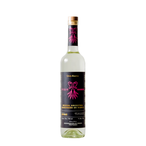 [VIEJO-CUI-MAD-750] Mezcal Ancestral Viejo Barbón Cuishe Madurado en Vidrio 750ml