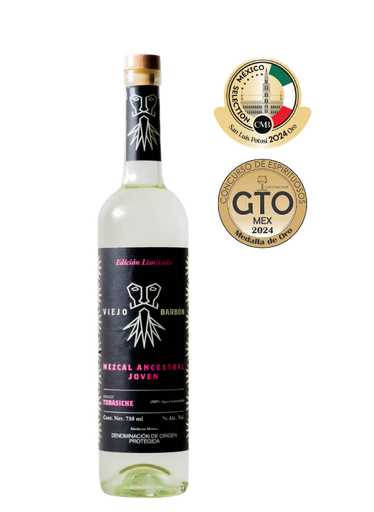 [VIEJO-TOB-JOV-750] Mezcal Ancestral Viejo Barbón Tobasiche Joven 750ml